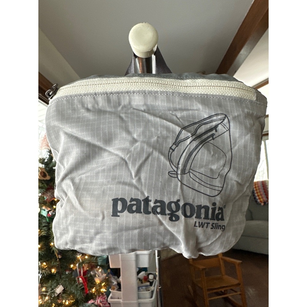 RARE VTG Patagonia LWT Sling Bag Ultralight Pack Grey Lightweight Travel Outdoor